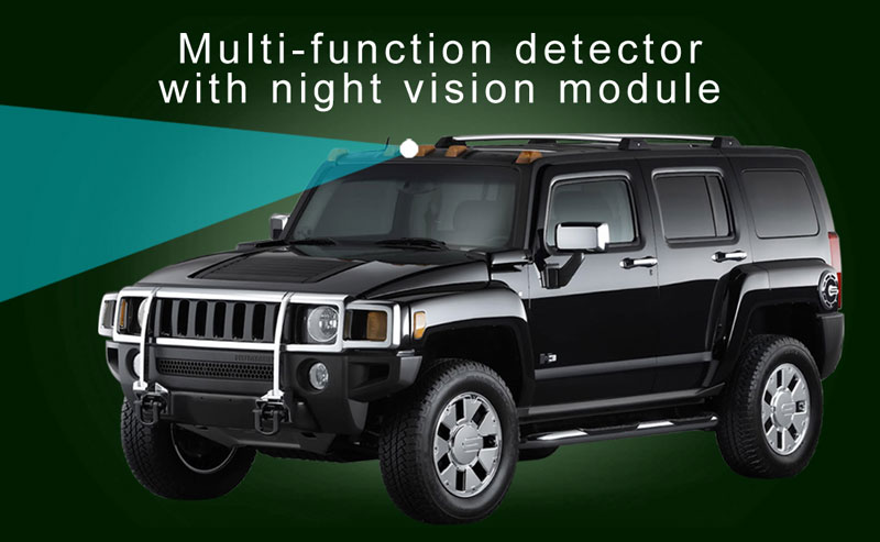 Multi-function detector with night vision module night driving system TIW5-360